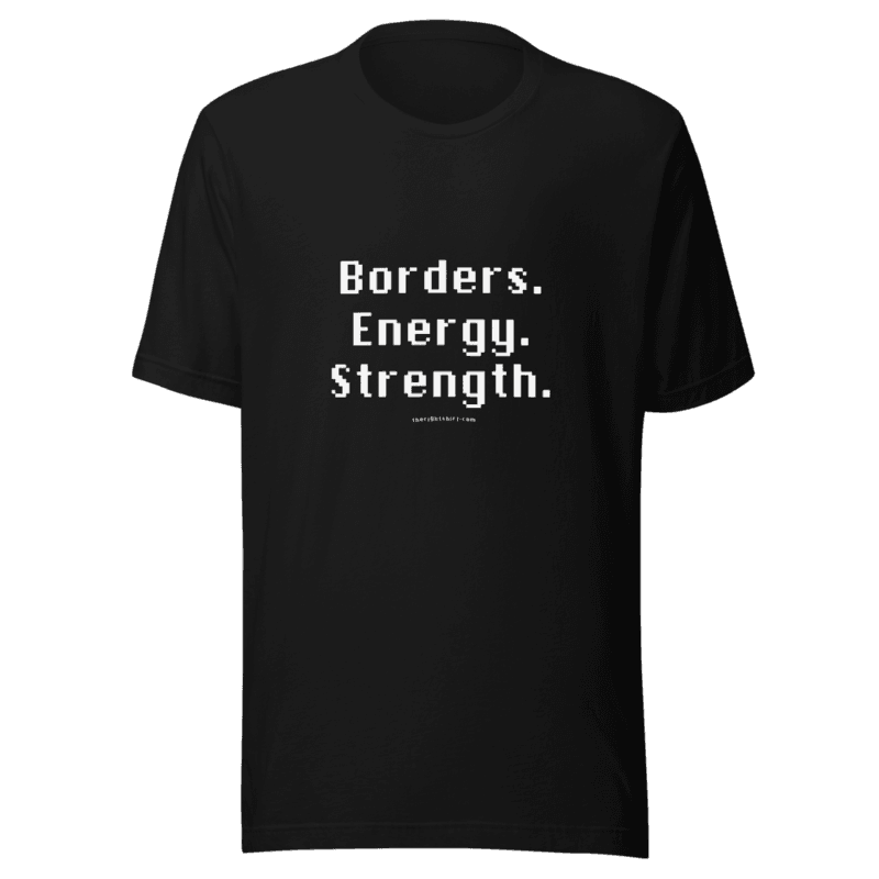 Borders. Energy. Strength.